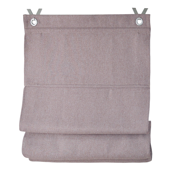 Ösenrollo Bessy I - Polyester - Braun - 80 x 130 cm