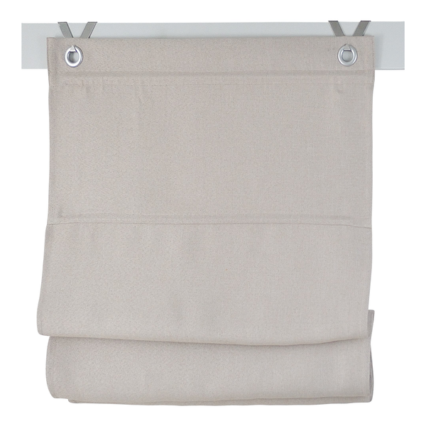 Ösenrollo Bessy I - Polyester - Beige - 60 x 130 cm
