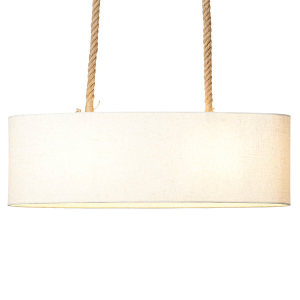 Pendelleuchte Sailor - Mischgewebe / Jute - 2-flammig