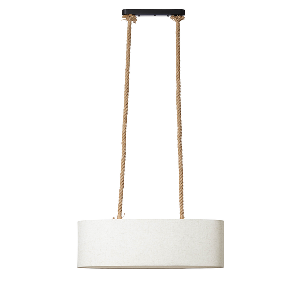 Pendelleuchte Sailor - Mischgewebe / Jute - 2-flammig