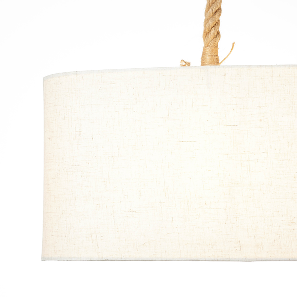 Pendelleuchte Sailor - Mischgewebe / Jute - 2-flammig