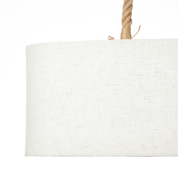 Pendelleuchte Sailor - Mischgewebe / Jute - 2-flammig