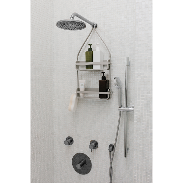 Duschcaddy Flex - Thermoplastischer Kunststoff / Silikon - Grau