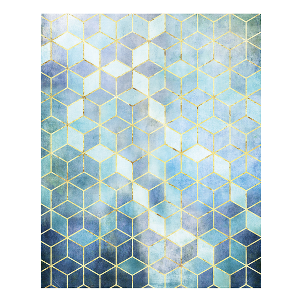 Vlies Fototapete Mosaik Azzuro - Vlies - Blau