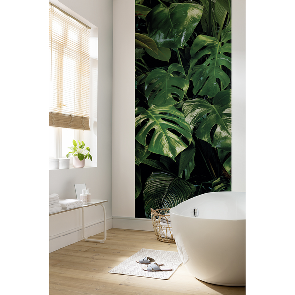 Vlies Fototapete Tropical Wall - Vlies - Grün - Breite: 100 cm