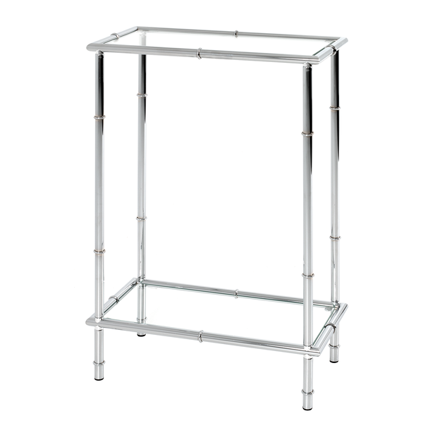 Konsolentisch Newellton - Glas / Metall - Chrom
