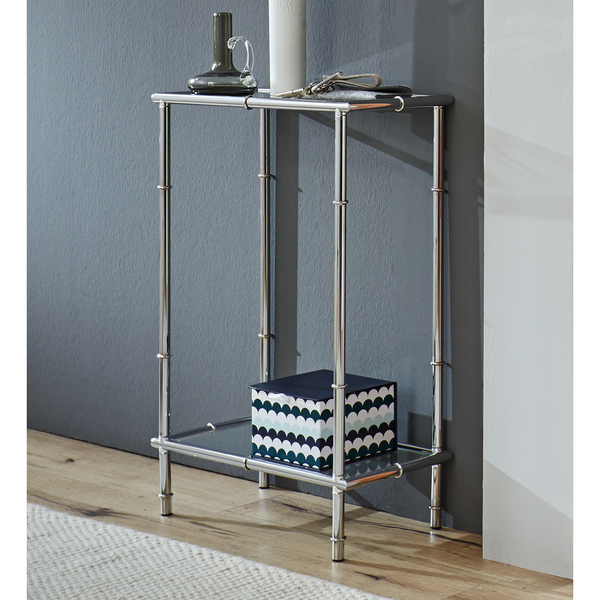 Konsolentisch Newellton - Glas / Metall - Chrom
