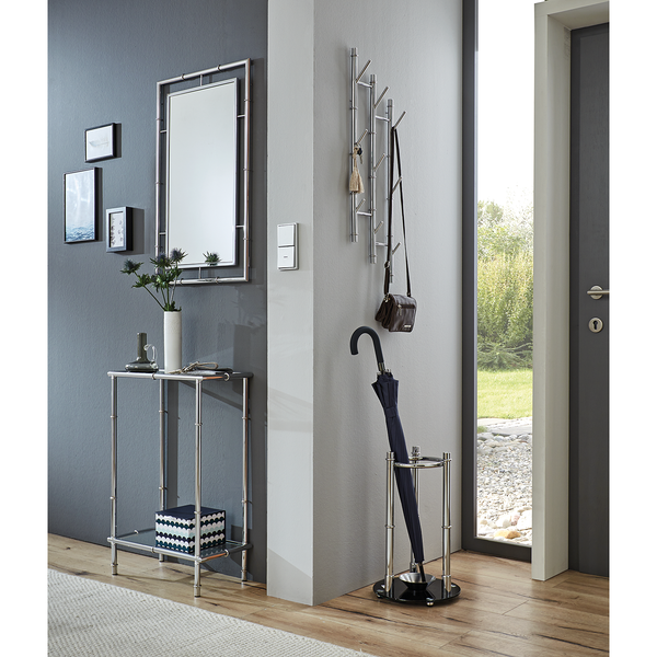 Konsolentisch Newellton - Glas / Metall - Chrom