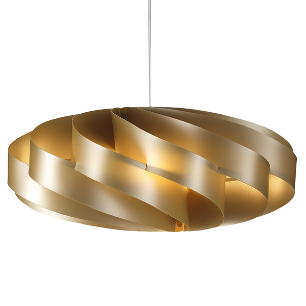 Pendelleuchte Flat II - Polyacryl - 1-flammig - Gold
