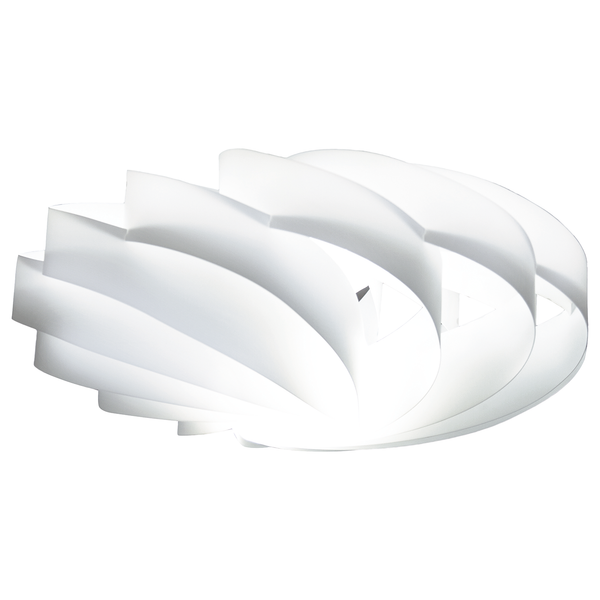 Deckenleuchte Flat III - Polyacryl - 1-flammig - Weiß