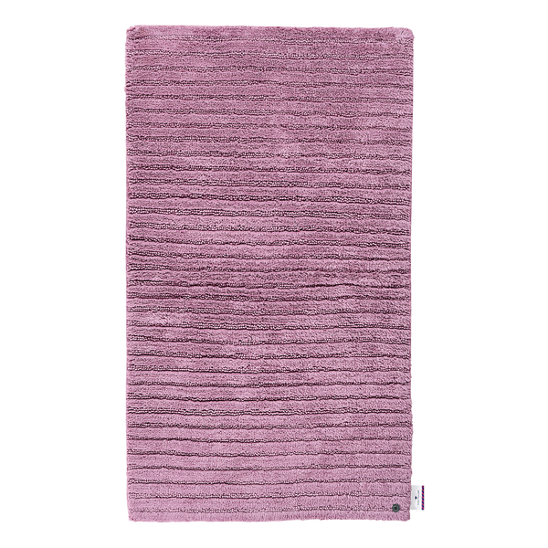 Badematte Cotton Stripe - Baumwolle - Mauve - 60 x 60 cm