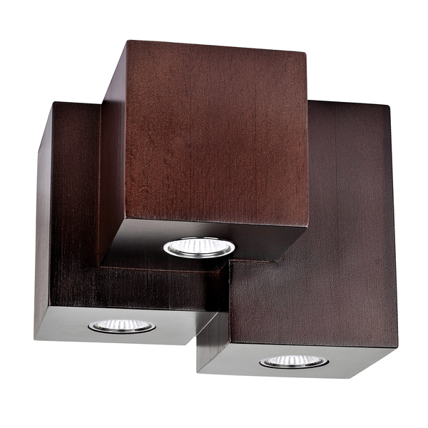 LED-Deckenleuchte Wooddream V - Stahl / Buche massiv - Flammenanzahl: 3
