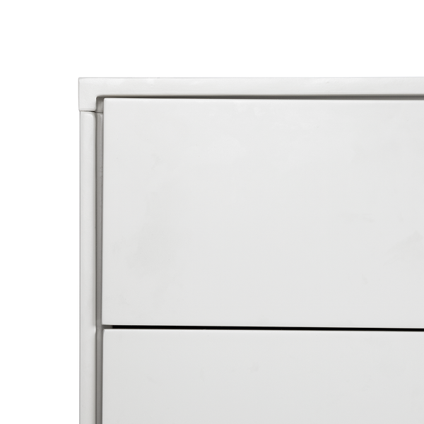 Unterschrank LINDHOLM 2 Schubladen - Eiche teilmassiv - Weiß