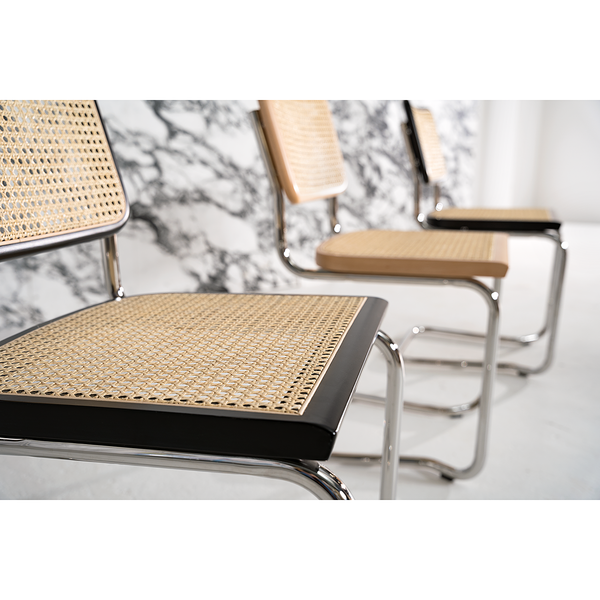 Freischwinger HOLM 2er-Set - Schwarz - Chrom glänzend