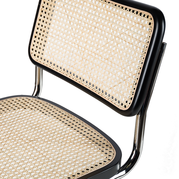 Freischwinger HOLM 2er-Set - Schwarz - Chrom glänzend