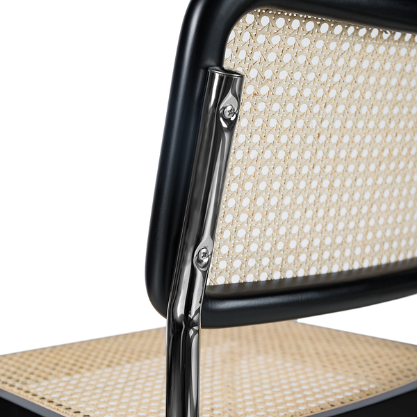 Freischwinger HOLM 2er-Set - Schwarz - Chrom glänzend