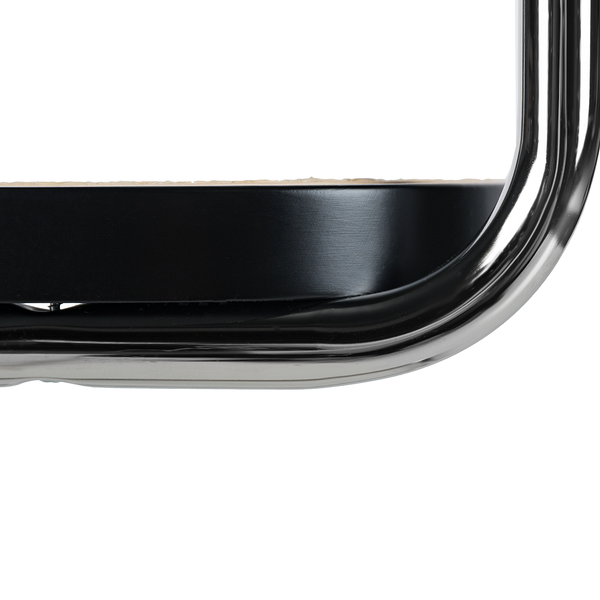 Freischwinger HOLM 2er-Set - Schwarz - Chrom glänzend
