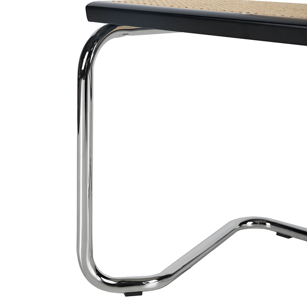 Freischwinger HOLM 2er-Set - Schwarz - Chrom glänzend