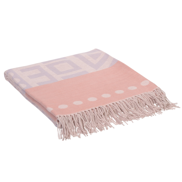 Plaid Amanda Cotton Global Tribe - Mischgewebe - Grau