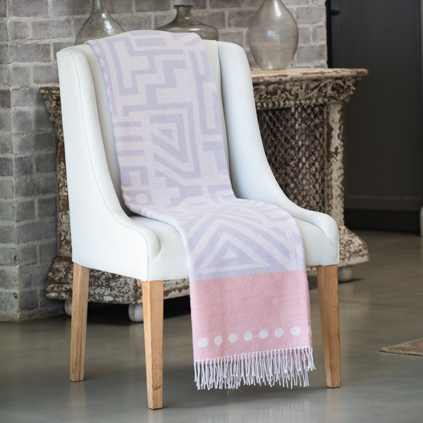 Plaid Amanda Cotton Global Tribe - Mischgewebe - Grau