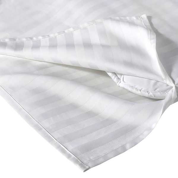 Bettwäsche Valerina - Baumwollsatin - Weiß - 140 x 240 cm + Kissen 70 x 60 cm