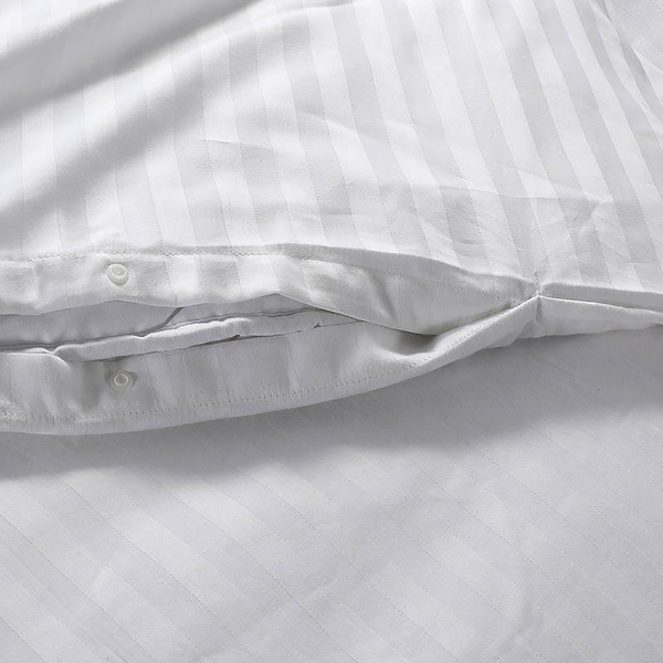 Bettwäsche Valerina - Baumwollsatin - Weiß - 140 x 240 cm + Kissen 70 x 60 cm