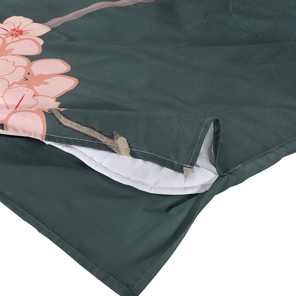 Bettwäsche Blossom - Baumwollsatin - Mehrfarbig - 140 x 200 cm + Kissen 65 x 65 cm