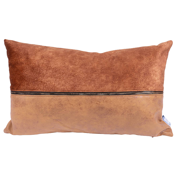 Dekokissen Picco (2-teilig) - Samt - Terracotta