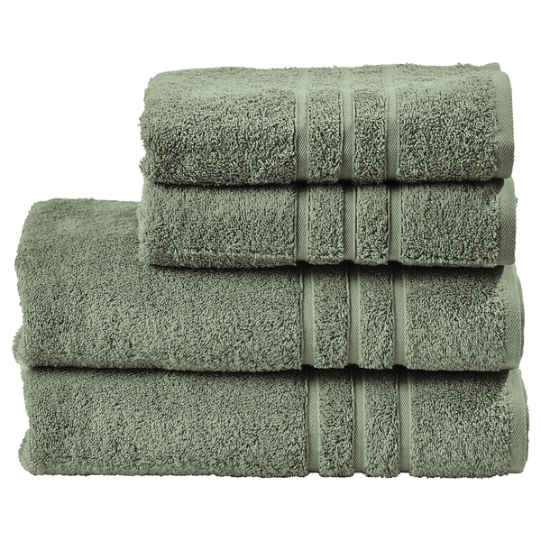 Handtuchset Daily Uni III (4-teilig) - Baumwollstoff - Khaki