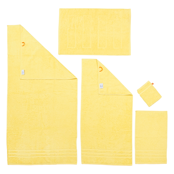 Handtuchset Daily Uni (5-teilig) - Baumwollstoff - Lemon