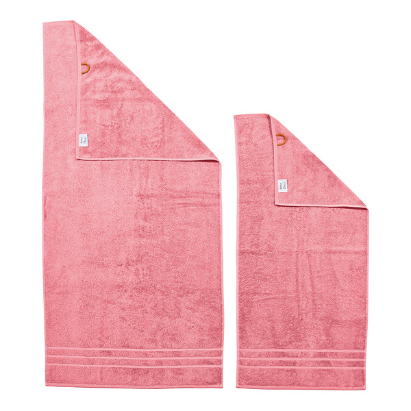 Handtuchset Daily Uni (6-teilig) - Baumwollstoff - Rosa