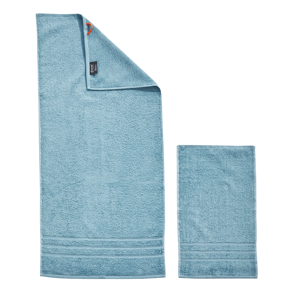 Handtuchset Daily Uni III (4-teilig) - Baumwollstoff - Türkis