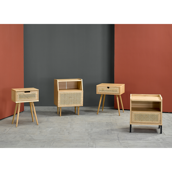 Nachtkommode Bedoin - Beige - Eiche - 48 x 58 x 40 cm