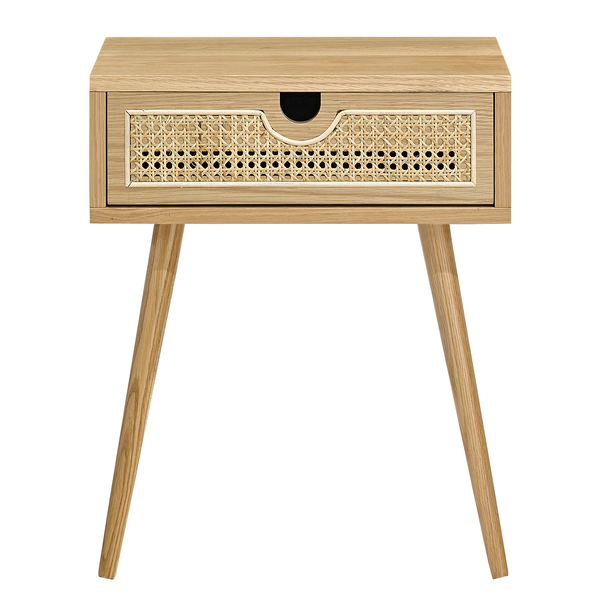 Nachtkommode Bedoin - Beige - Eiche - 48 x 58 x 40 cm