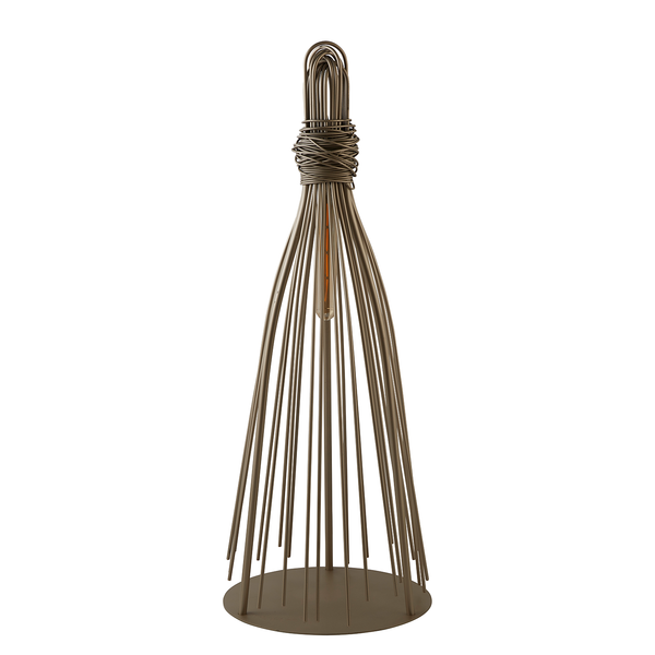Tischleuchte Caraffe - Stahl - 1-flammig - Beige