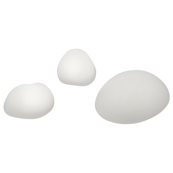 LED-Wegeleuchte Pebbles - Polyethylen - 3-flammig