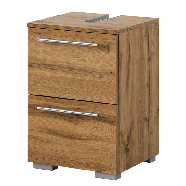 Waschbeckenunterschrank Carlos - Eiche Landhaus Dekor - Breite: 40 cm