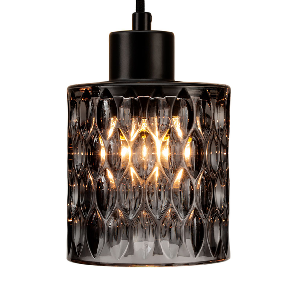 Pendelleuchte Gleaming Magic - Rauchglas / Metall - 1-flammig
