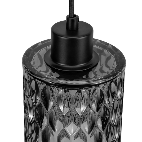 Pendelleuchte Gleaming Magic - Rauchglas / Metall - 1-flammig