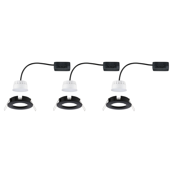LED-Einbauleuchte Nova IV - Aluminium - 3-flammig