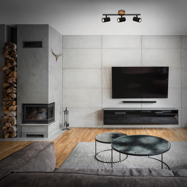 Deckenleuchte  Muritz - Eisen - 3-flammig