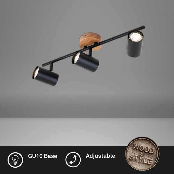 Deckenleuchte  Muritz - Eisen - 3-flammig