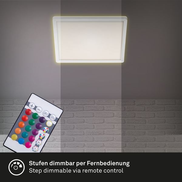 LED-Deckenleuchte  Slim - Polyester PVC - 1-flammig