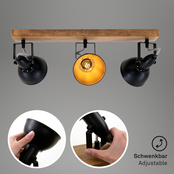 Deckenleuchte  Barnim - Eisen - 3-flammig