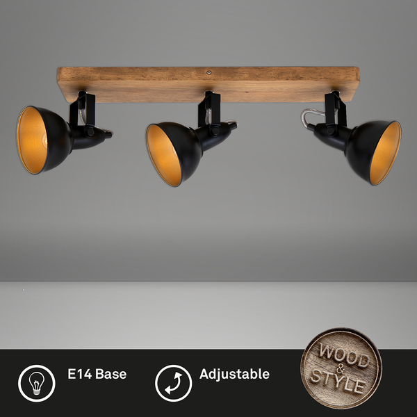 Deckenleuchte  Barnim - Eisen - 3-flammig