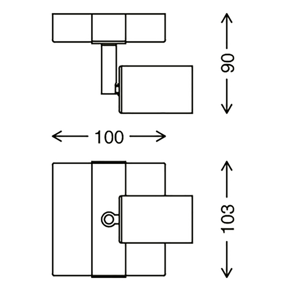 Deckenleuchte  Wood Basic - Eisen - 1-flammig