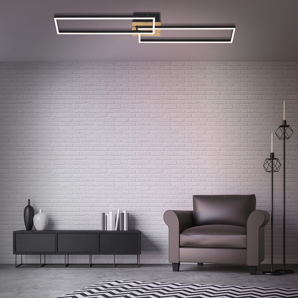 LED-Deckenleuchte  Frame - Polycarbonat / Aluminium - 1-flammig
