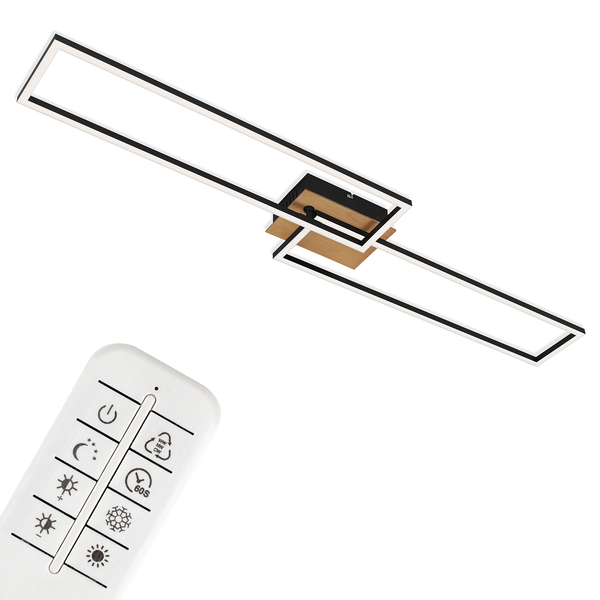 LED-Deckenleuchte  Frame - Polycarbonat / Aluminium - 1-flammig