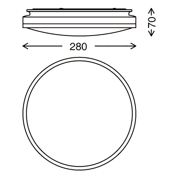 LED-Deckenleuchte  Acorus - Polypropylen - 1-flammig