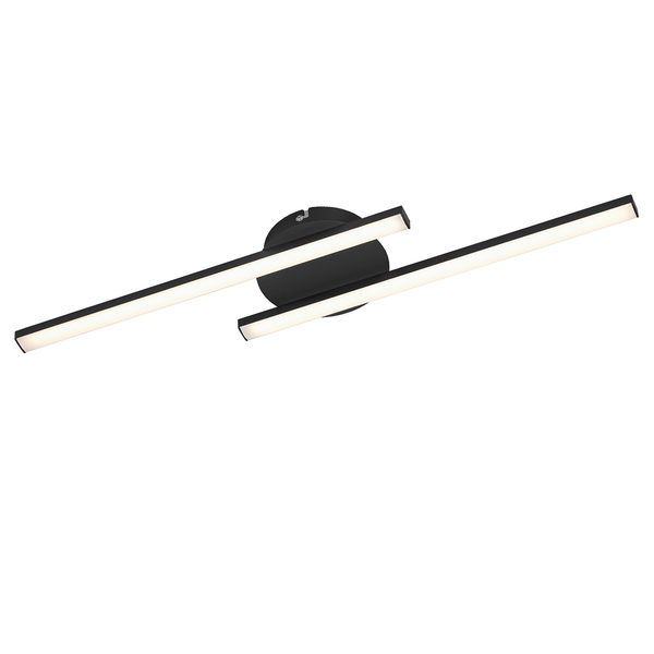 LED-Deckenleuchte  Go - Polycarbonat / Eisen - 2-flammig
